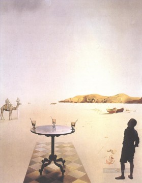 Surrealismo de la mesa del sol Pinturas al óleo